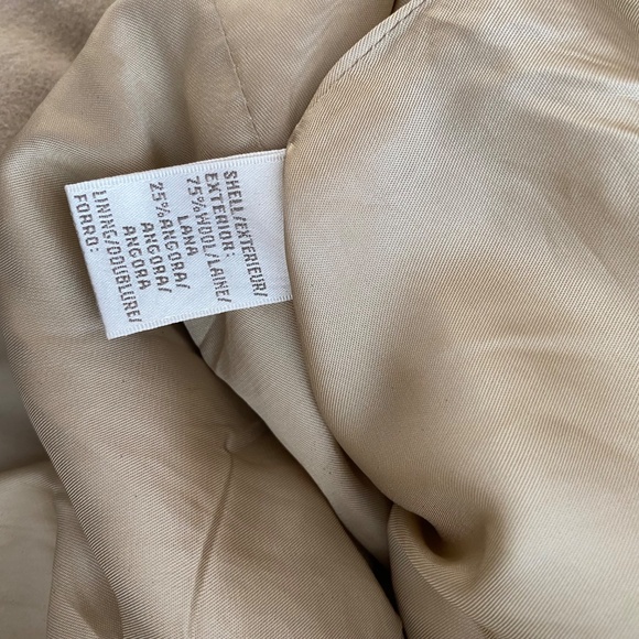 Beige Wool Double Breasted Coat - Picture 8 of 8